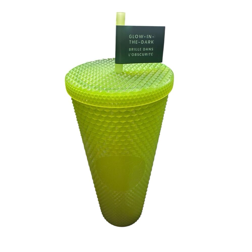 Starbucks Lemongrass Venti Tumbler NEW Glow In The Dark GITD 2022 Yellow Green